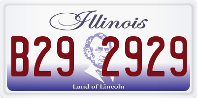 IL license plate B292929