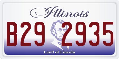 IL license plate B292935