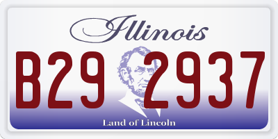 IL license plate B292937