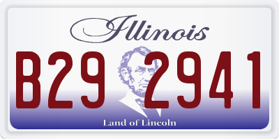 IL license plate B292941