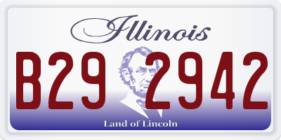 IL license plate B292942