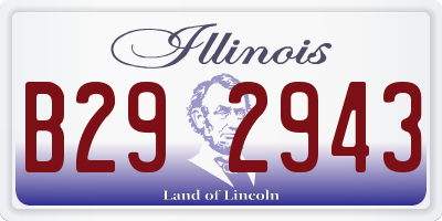 IL license plate B292943