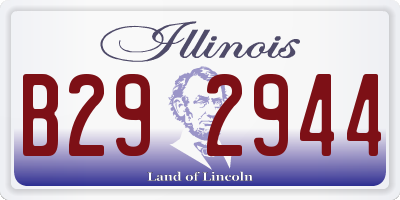 IL license plate B292944