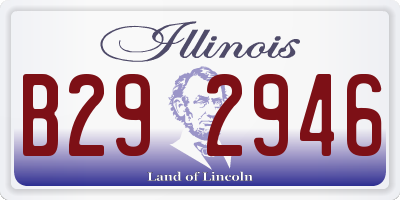 IL license plate B292946