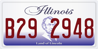 IL license plate B292948