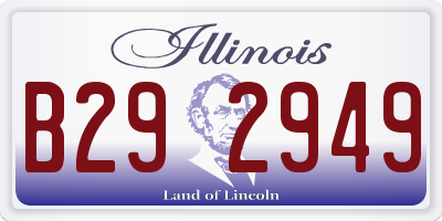 IL license plate B292949