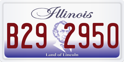 IL license plate B292950