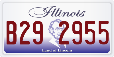 IL license plate B292955