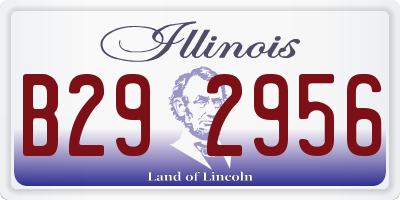 IL license plate B292956