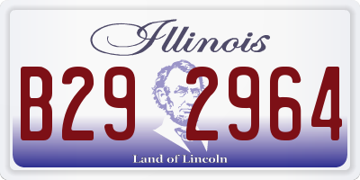 IL license plate B292964