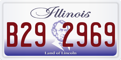 IL license plate B292969
