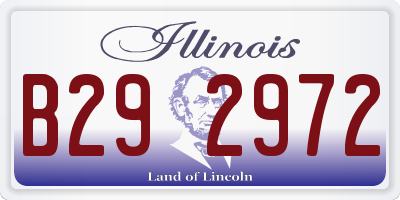 IL license plate B292972