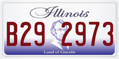 IL license plate B292973