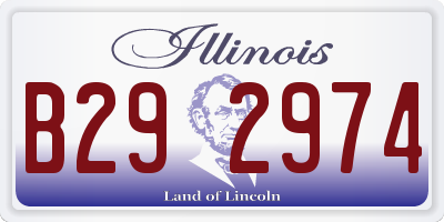 IL license plate B292974