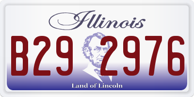IL license plate B292976