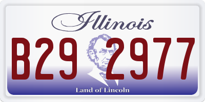 IL license plate B292977