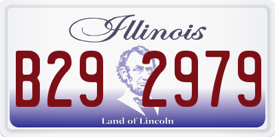 IL license plate B292979