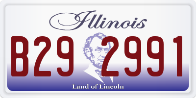 IL license plate B292991