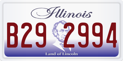 IL license plate B292994