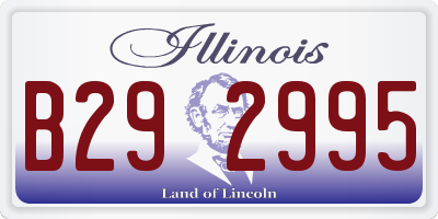 IL license plate B292995