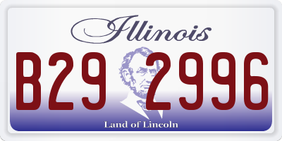 IL license plate B292996