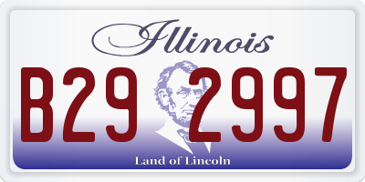 IL license plate B292997