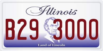 IL license plate B293000