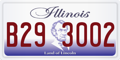 IL license plate B293002