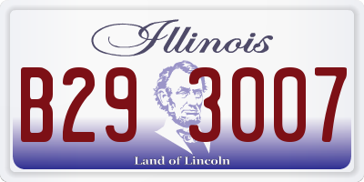 IL license plate B293007