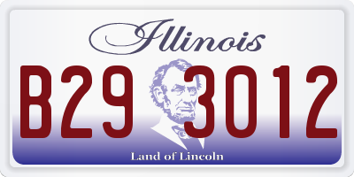 IL license plate B293012