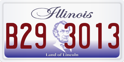 IL license plate B293013