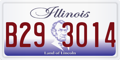 IL license plate B293014