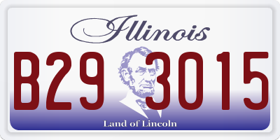 IL license plate B293015
