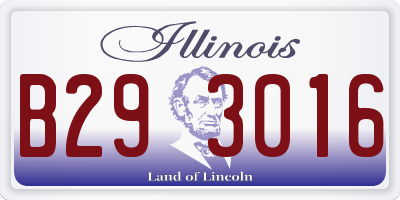 IL license plate B293016