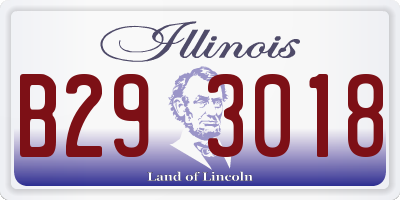 IL license plate B293018