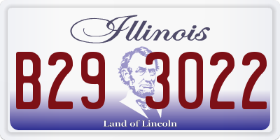 IL license plate B293022