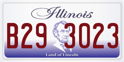 IL license plate B293023