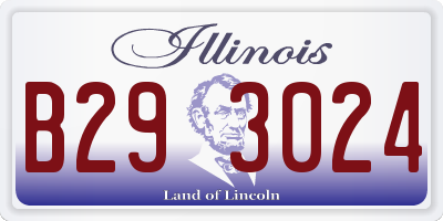 IL license plate B293024
