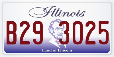 IL license plate B293025