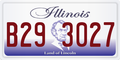 IL license plate B293027