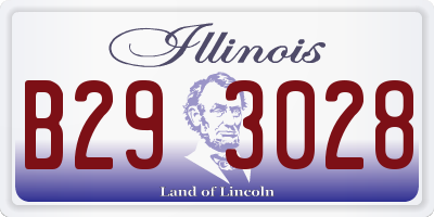 IL license plate B293028