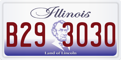 IL license plate B293030