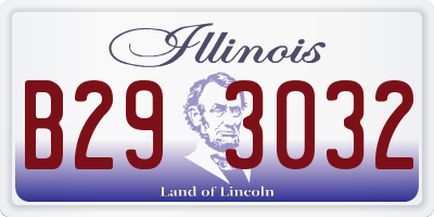 IL license plate B293032