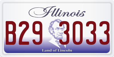 IL license plate B293033