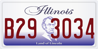 IL license plate B293034