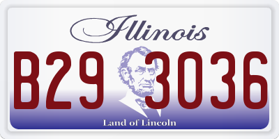 IL license plate B293036