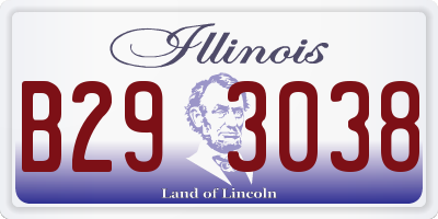 IL license plate B293038
