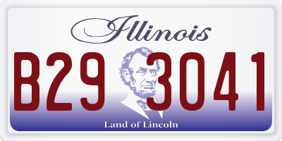 IL license plate B293041