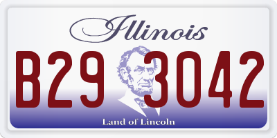 IL license plate B293042