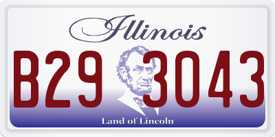 IL license plate B293043